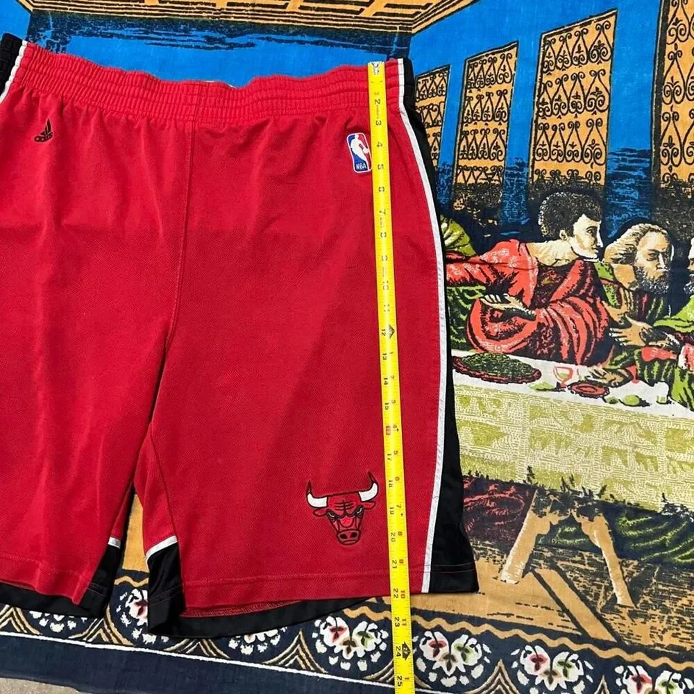 Adidas Chicago Bulls basketball shorts mesh baggy size xl sportswear NBA y2k